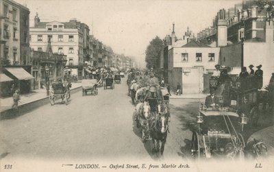 Oxford Street, itään Marble Archista tekijältä English Photographer