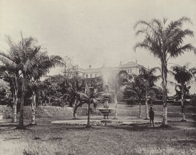 Palms and Fountain, kasvitieteellinen puutarha, Brisbane tekijältä English Photographer