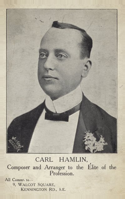 Carl Hamlinin muotokuva tekijältä English Photographer