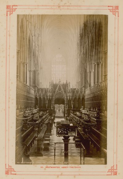 Postikortti Westminster Abbeyn kuorosta tekijältä English Photographer