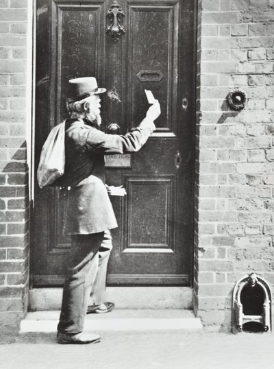 Postimies King William Walkissa, Greenwichissä, 1885 tekijältä English Photographer
