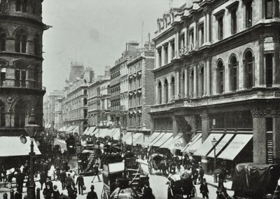 Siipikarja, katse länteen Cheapsideen, Lontoon kaupunkiin, 1890 tekijältä English Photographer