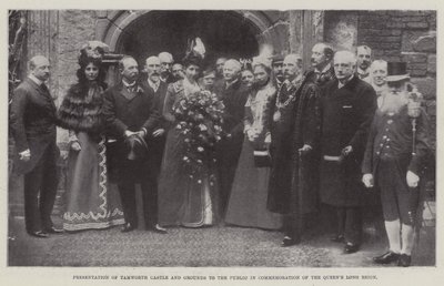Tamworthin linnan ja sen ympäristön esittely yleisölle Queens Long Reignin muistoksi, 27. toukokuuta 1899 tekijältä English Photographer