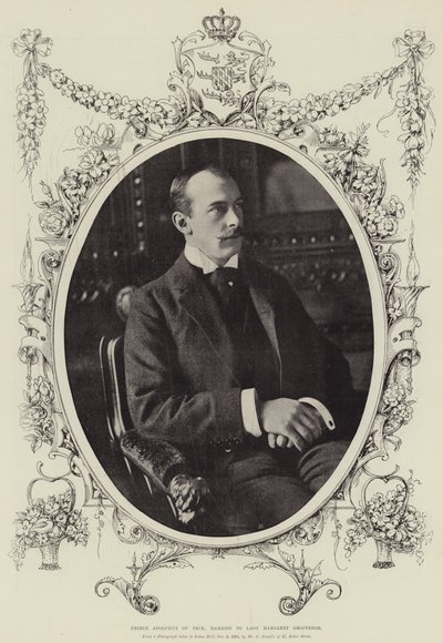 Teckin prinssi Adolphus, naimisissa Lady Margaret Grosvenorin kanssa tekijältä English Photographer
