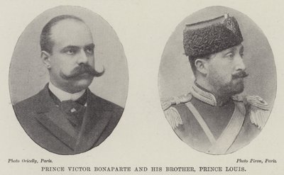 Prinssi Victor Bonaparte ja hänen veljensä prinssi Louis tekijältä English Photographer