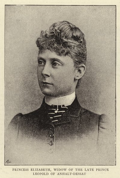 Prinsessa Elizabeth, Anhalt-Dessaun edesmenneen prinssin Leopoldin leski tekijältä English Photographer