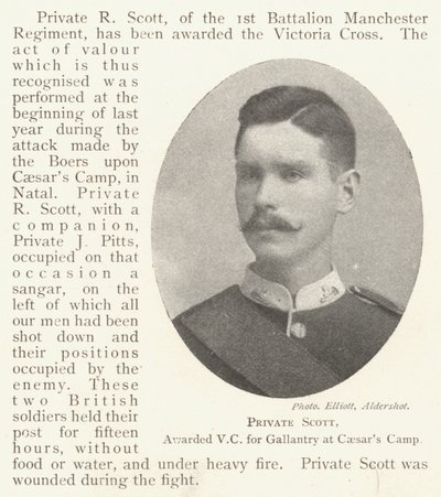 Private Scott, sai Caesars Campin urheudesta VC:n tekijältä English Photographer
