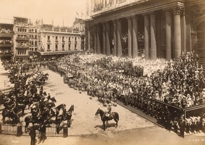 Kuningatar Victoria, Diamond Jubilee -kulkue saavuttaen St Paulsin, 1897 tekijältä English Photographer