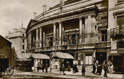 Queens Hall, Langham Place, Lontoo toukokuussa 1902 tekijältä English Photographer