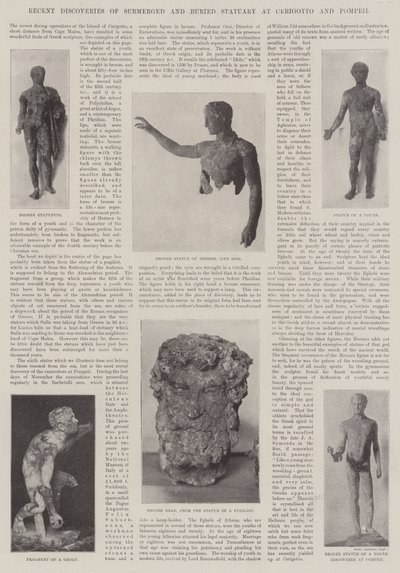 Viimeaikaiset löydöt upotetusta ja haudatusta patsaasta Cerigottossa ja Pompejissa tekijältä English Photographer