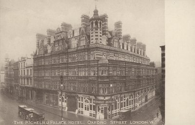 Richelieu Palace Hotel, Oxford Street, Lontoo W (m/w kuva) tekijältä English Photographer