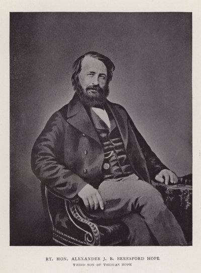 Oikeus kunnianarvoisa Alexander J B. Beresford Hope, Thomas Hopen kolmas poika tekijältä English Photographer