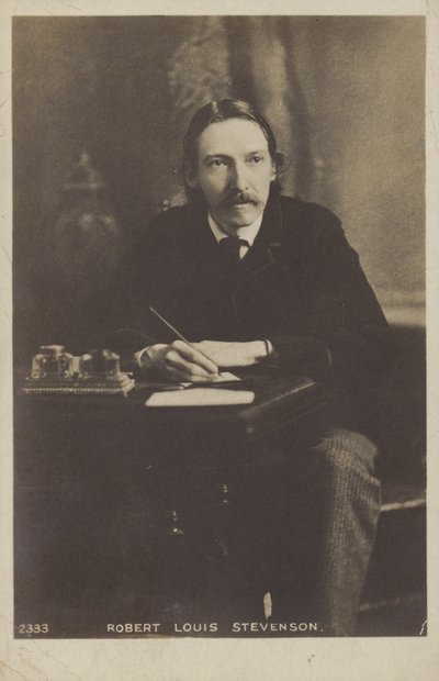 Robert Louis Stevenson (1850-1894), skotlantilainen kirjailija, runoilija ja matkakirjailija tekijältä English Photographer