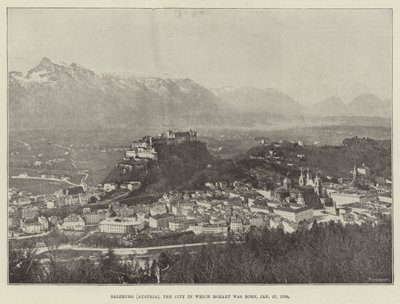 Salzburg (Itävalta), kaupunki, jossa Mozart syntyi, 27. tammikuuta 1756 tekijältä English Photographer