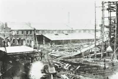 Samudas Shipbuilding Yard, Lontoo, 1863 tekijältä English Photographer