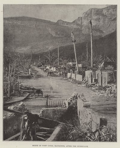 Kohtaus Mauritiuksen Port Louisissa hurrikaanin jälkeen tekijältä English Photographer