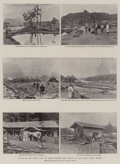 Kohtauksia Koillis-Japanissa, jossa näkyy viimeaikaisten hyökyaaltojen vaikutus tekijältä English Photographer