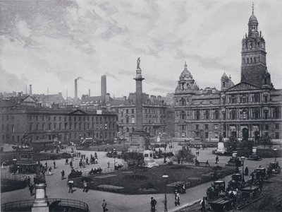 Skotlanti: Glasgow, George Square (s/w-kuva) tekijältä English Photographer