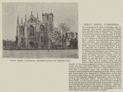 Selby Abbey, Yorkshire, avattiin uudelleen kunnostamisen jälkeen tekijältä English Photographer