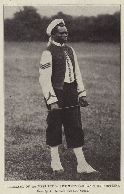 1. Länsi-Intian rykmentin kersantti, Ashanti Expedition tekijältä English Photographer