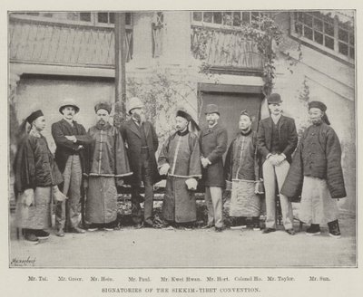 Sikkim-Tiibet-sopimuksen allekirjoittajat tekijältä English Photographer