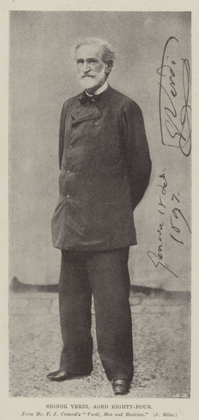 Signor Verdi, kahdeksankymmentäneljä vuotta tekijältä English Photographer