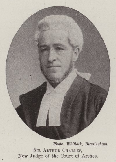 Sir Arthur Charles, Archesin tuomioistuimen uusi tuomari tekijältä English Photographer