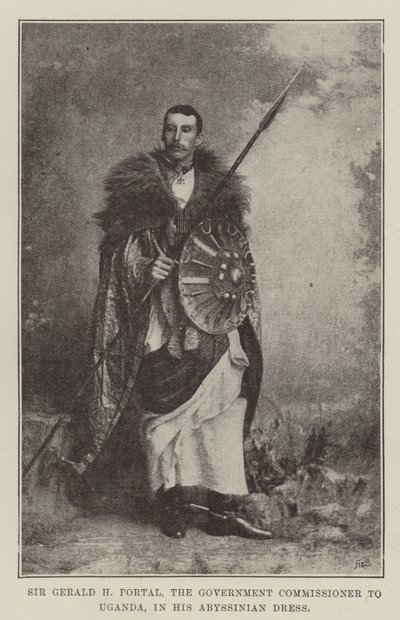 Sir Gerald H Portal, Ugandan hallituksen komissaari Abessinian mekossaan tekijältä English Photographer