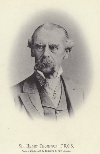 Sir Henry Thompson, FRCS (s/w-kuva) tekijältä English Photographer