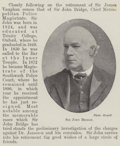 Sir John Bridge tekijältä English Photographer