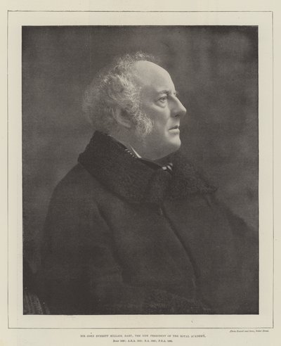 Sir John Everett Millais, Baronet, kuninkaallisen akatemian uusi presidentti tekijältä English Photographer