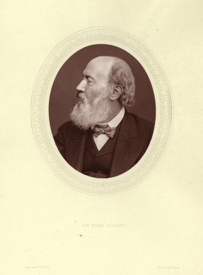 Sir John Gilbert, englantilainen taiteilija, kuvittaja ja kaivertaja tekijältä English Photographer