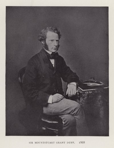 Sir Mountstuart Grant Duff, 1868 tekijältä English Photographer