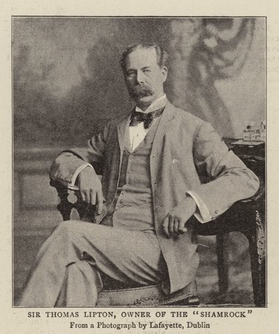 Sir Thomas Lipton, Shamrockin omistaja tekijältä English Photographer
