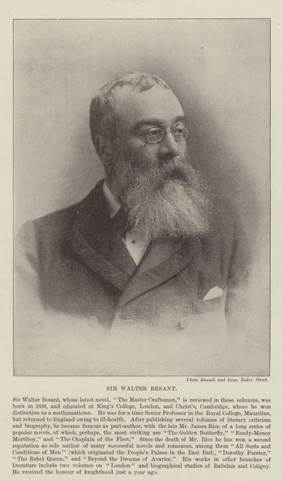Sir Walter Besant tekijältä English Photographer