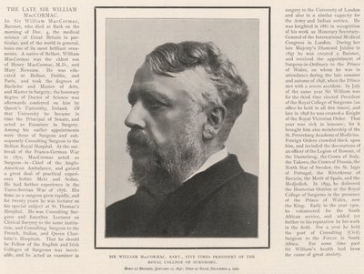 Sir William MacCormac, Baronet, Royal College of Surgeonsin viisinkertainen presidentti tekijältä English Photographer