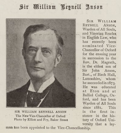 Sir William Reynell Anson tekijältä English Photographer