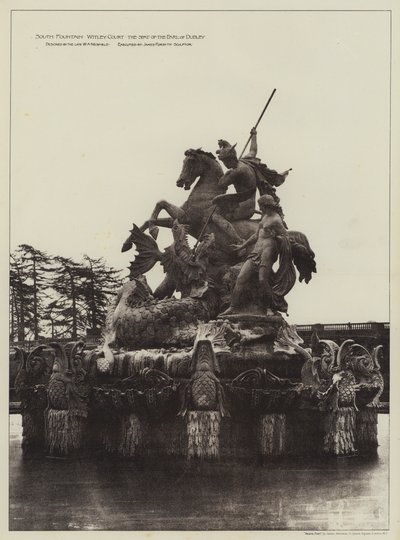 South Fountain Witley Court, Theat of the Earl of Dudley (m/w kuva) tekijältä English Photographer