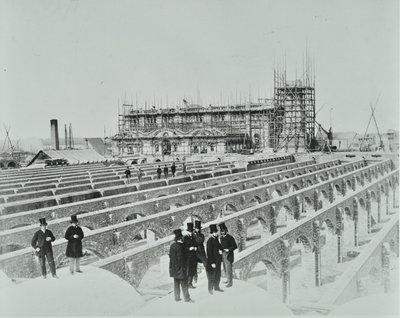 Southern Outfall Sewer, Crossness: rakennustyöt, 1865 tekijältä English Photographer