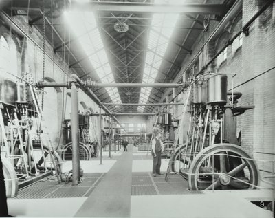Southern Outfall Sewer, Crossness: konehuoneen sisäpuoli, 1894 tekijältä English Photographer