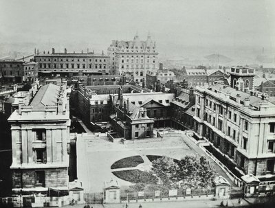St Thomasin sairaala: kohotettu näkymä ulos, 1862 tekijältä English Photographer