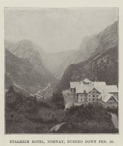 Stalheim Hotel, Norja, paloi 20. helmikuuta tekijältä English Photographer