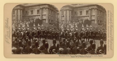 Stereografinen printti Queen Victorias Diamond Jubileesta tekijältä English Photographer