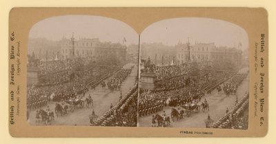 Stereografinen vedos kuningatar Victorian timanttisesta juhlavuodesta tekijältä English Photographer