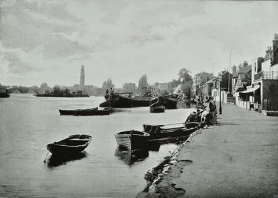 Strand-on-the-Green, Hounslow: yleiskuva, 1895 tekijältä English Photographer