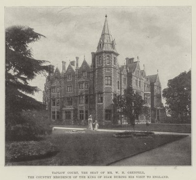 Taplow Court, herra W H Grenfellin kotipaikka, Siamin kuninkaan maa-asunto hänen Englannin-vierailunsa aikana tekijältä English Photographer