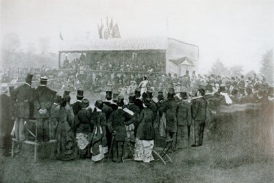 Tenniksen kaksinpelin haastekierros: J T Hartley v H F Lawford tekijältä English Photographer