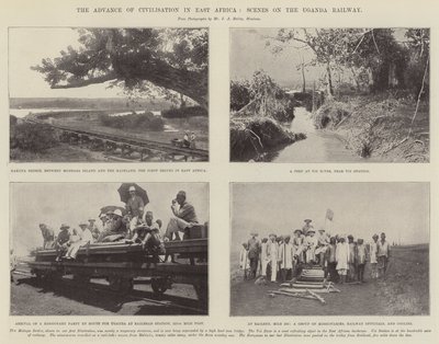 Sivilisaation edistyminen Itä-Afrikassa, kohtauksia Ugandan rautateillä tekijältä English Photographer