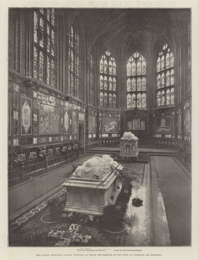Albert Memorial Chapel, Windsor, jossa Clarencen herttuan jäännökset lepäävät tekijältä English Photographer