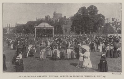 Alexandra Gardens, Windsor, avasi prinsessa Christian, 15. heinäkuuta tekijältä English Photographer